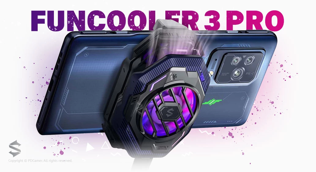 BlackShark FunCooler 3 Pro Phone Cooler فن گیمینگ موبایل بلک شارک BlackShark FunCooler 3 Pro