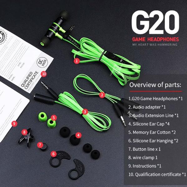 هندزفری گیمینگ سیمی پلکستون Plextone G20 3.5 mm