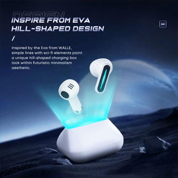 ایرپاد و هندزفری گیمینگ بیسیم لنگزدام Langsdom TG10 Delta White