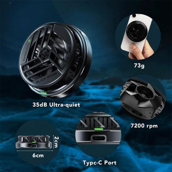 فن خنک کننده مگنتیک گوشی موبایل بلک شارک BlackShark Magnetic Cooler