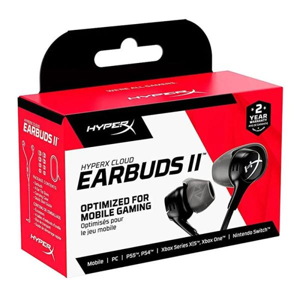 هندزفری گیمینگ سیمی هایپرایکس HyperX Cloud Earbuds II Red