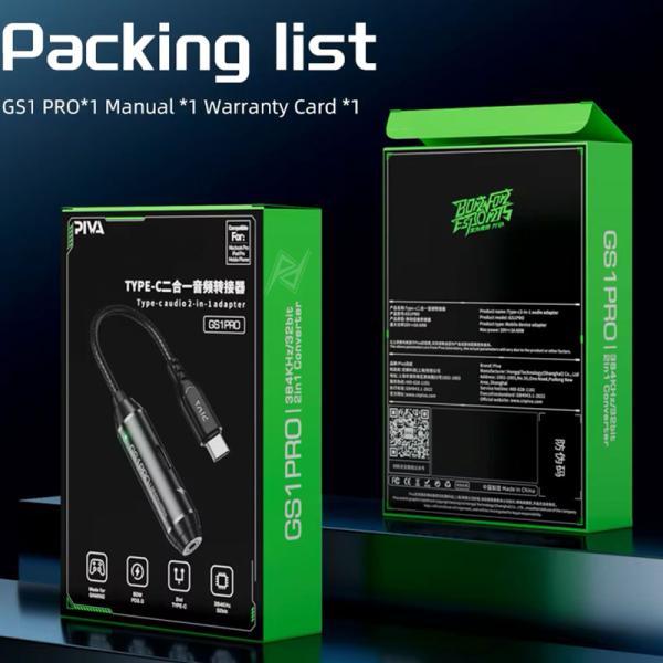 مبدل تایپ سی گیمینگ 60W پیوا Piva GS1 Pro