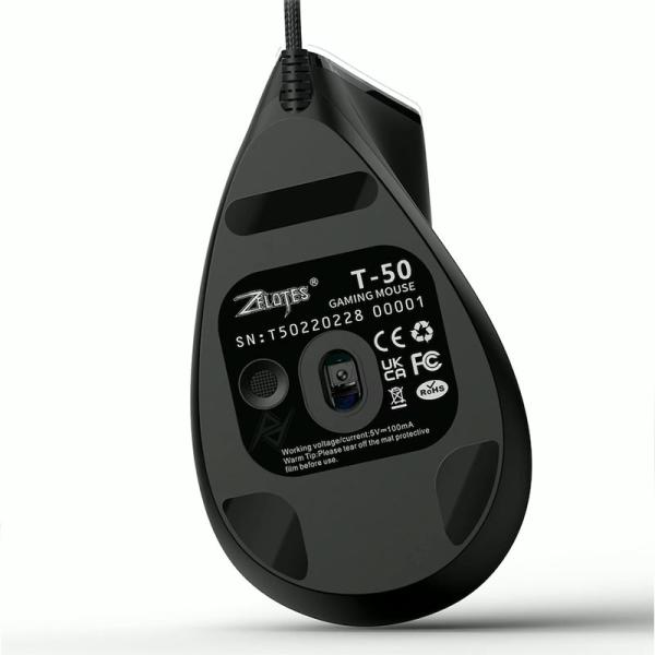 موس سیمی گیمینگ زلوتس Zelotes T-50