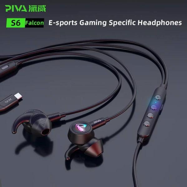 هندزفری گیمینگ سیمی تایپ سی پیوا PIVA S6C