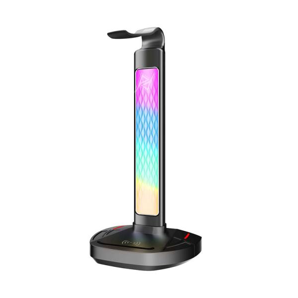 استند هدفون RGB و شارژر بیسیم پرودو گیمینگ Porodo Gaming PDX527