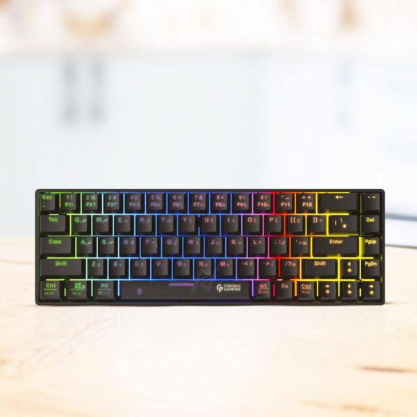 کیبورد گیمینگ مکانیکال بیسیم RGB پرودو گیمینگ Porodo Gaming PDX214 BT