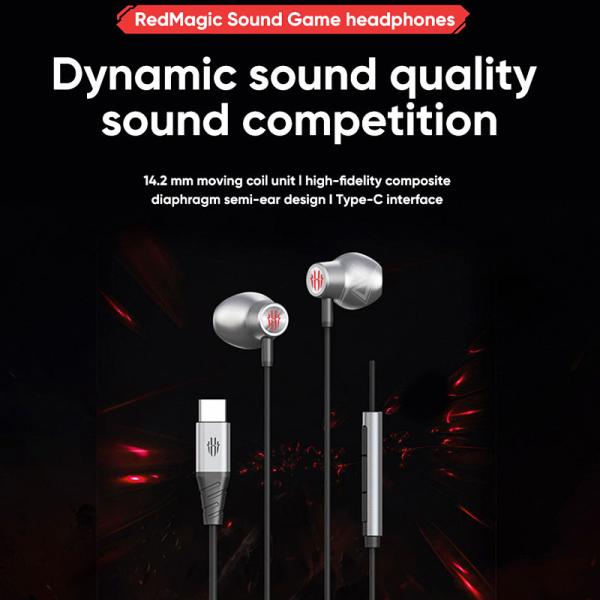 هندزفری گیمینگ سیمی تایپ سی رد مجیک Redmagic Magic Sound Type-C