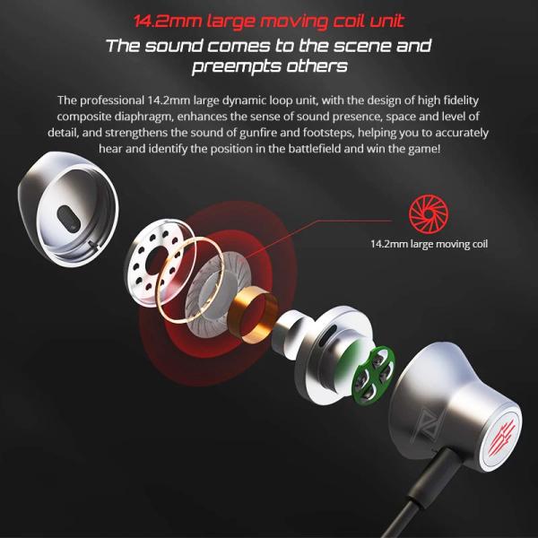هندزفری گیمینگ سیمی تایپ سی رد مجیک Redmagic Magic Sound Type-C