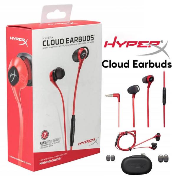 هندزفری گیمینگ سیمی هایپرایکس HyperX Cloud Earbuds 3.5 mm