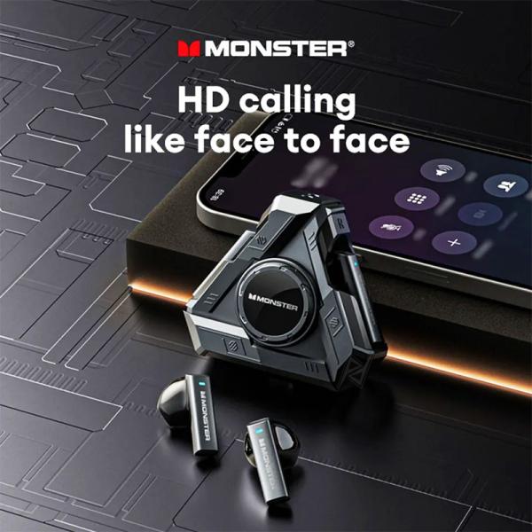 ایرپاد و هندزفری گیمینگ بیسیم مانستر Monster AirMars XKT22 White