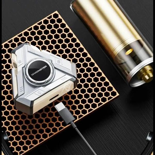 ایرپاد و هندزفری گیمینگ بیسیم مانستر Monster AirMars XKT22 White