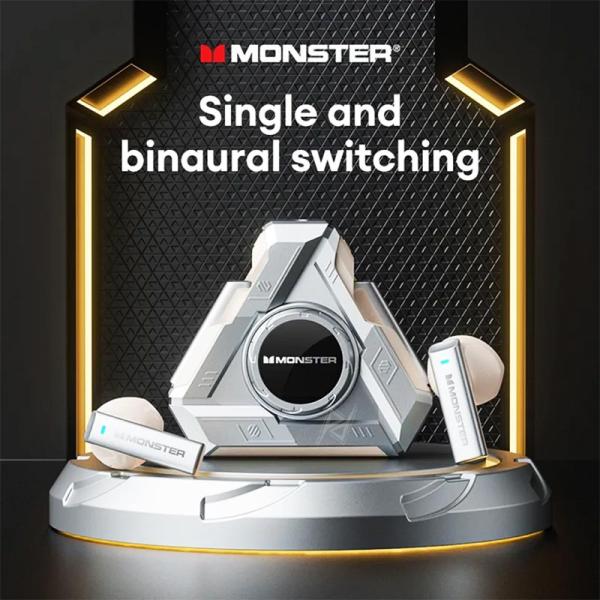 ایرپاد و هندزفری گیمینگ بیسیم مانستر Monster AirMars XKT22 White
