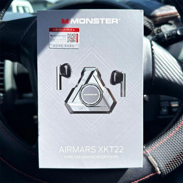 ایرپاد و هندزفری گیمینگ بیسیم مانستر Monster AirMars XKT22 White