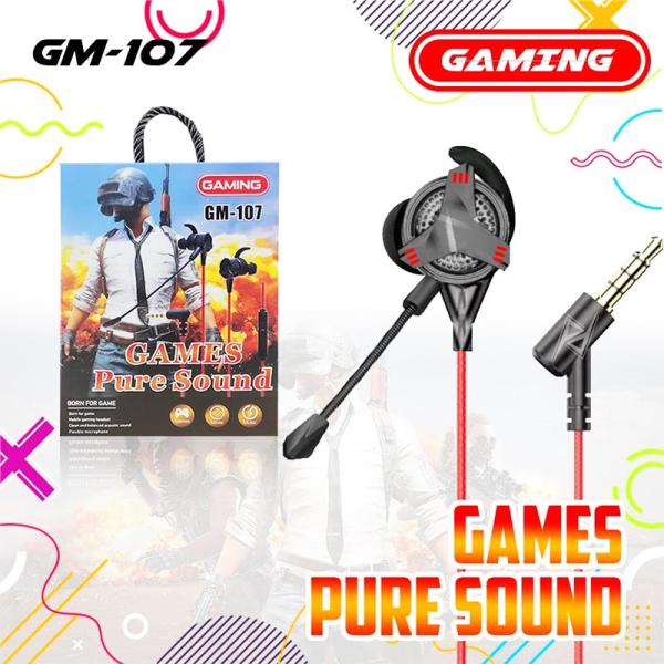 هندزفری گیمینگ سیمی GM107 3.5 mm