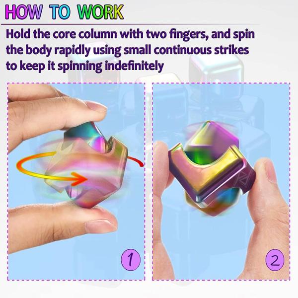 فیجت اسپینر مکعبی ضد استرس Cube Spinner Fidget