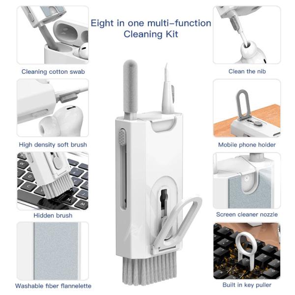 کیت تمیز کننده گیمینگ ۸ در ۱ Q8 8 in 1 Multifunctional Cleaning Kit