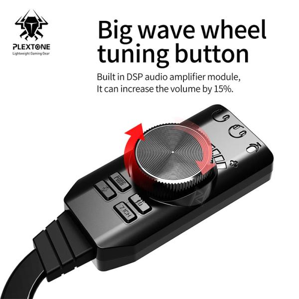 کارت و تقویت کننده صدای گیمینگ 7.1 پلکستون Plextone GS3 II