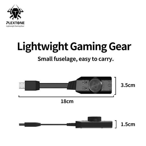 کارت و تقویت کننده صدای گیمینگ 7.1 پلکستون Plextone GS3 II