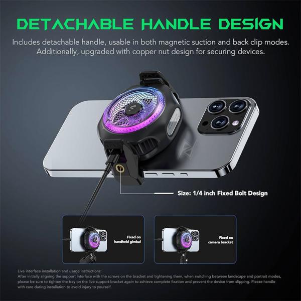 فن خنک کننده مگنتیک گوشی موبایل بلک شارک Black Shark MagCooler 4 Pro