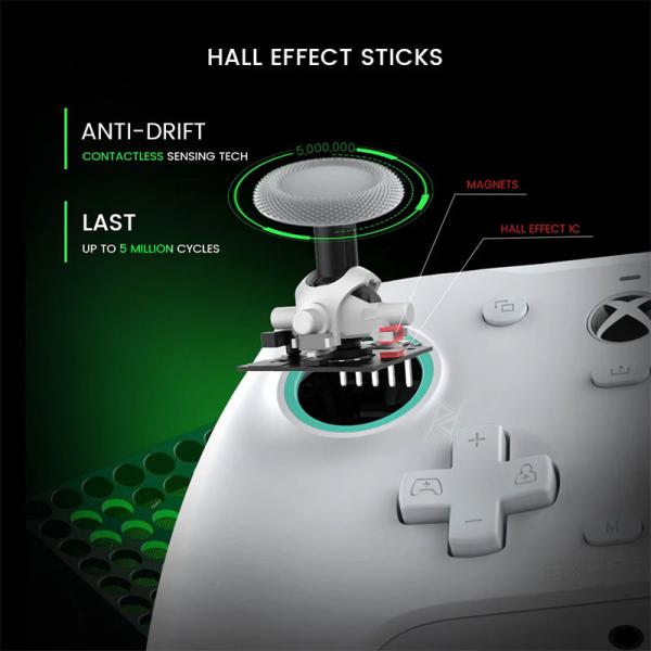 دسته بازی سیمی XBox و PC گیمسر Gamesir G7 SE White