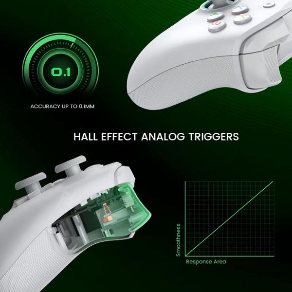 دسته بازی سیمی XBox و PC گیمسر Gamesir G7 SE White