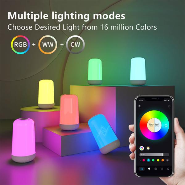 چراغ RGB رومیزی شارژی لمسی هوشمند ZJ-BBLA-RGBWW Smart Mood Light