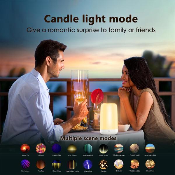 چراغ RGB رومیزی شارژی لمسی هوشمند ZJ-BBLA-RGBWW Smart Mood Light
