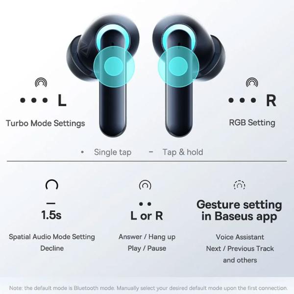 ایرپاد و هندزفری گیمینگ بیسیم بیسوس Baseus AeQur G10 True Wireless Earphones