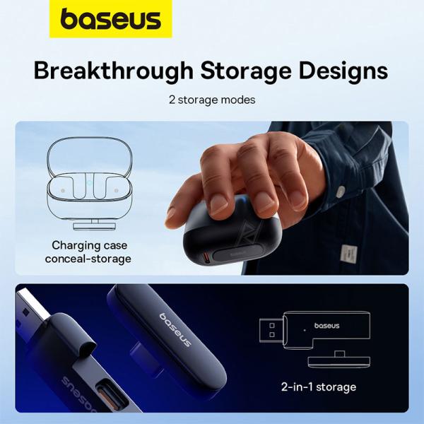 ایرپاد و هندزفری گیمینگ بیسیم بیسوس Baseus AeQur G10 True Wireless Earphones