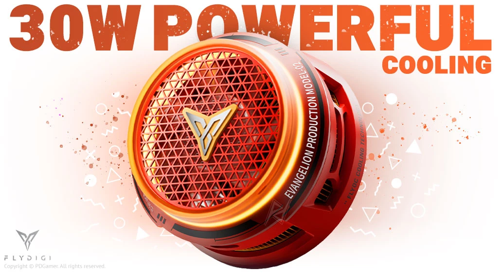 FlyDigi B8X EVA Co-branded Gaming phone cooler خرید خنک کننده موبایل فلای دیجی با بهترین قیمت FlyDigi B8X EVA Co-branded