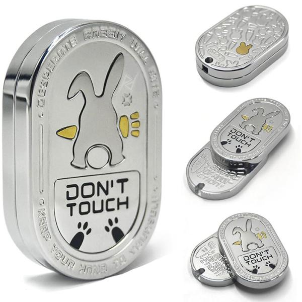 فیجت اسلایدر چرخشی Rabbit Push Rotation Slider Fidget Silver