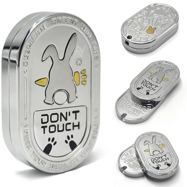 فیجت اسلایدر چرخشی Rabbit Push Rotation Slider Fidget Silver