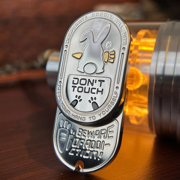 فیجت اسلایدر چرخشی Rabbit Push Rotation Slider Fidget Silver