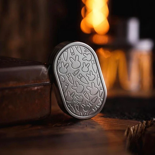 فیجت اسلایدر چرخشی Rabbit Push Rotation Slider Fidget Silver