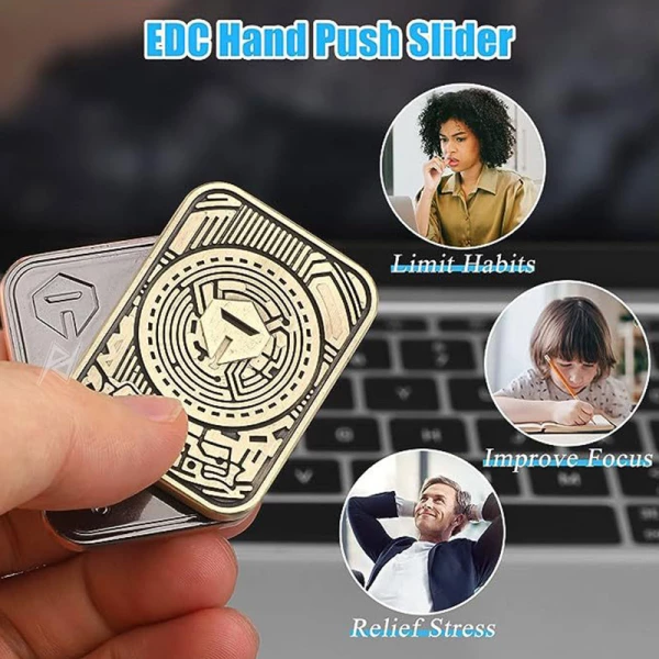 فیجت اسلایدر فلزی AK Push Card Slider Fidget