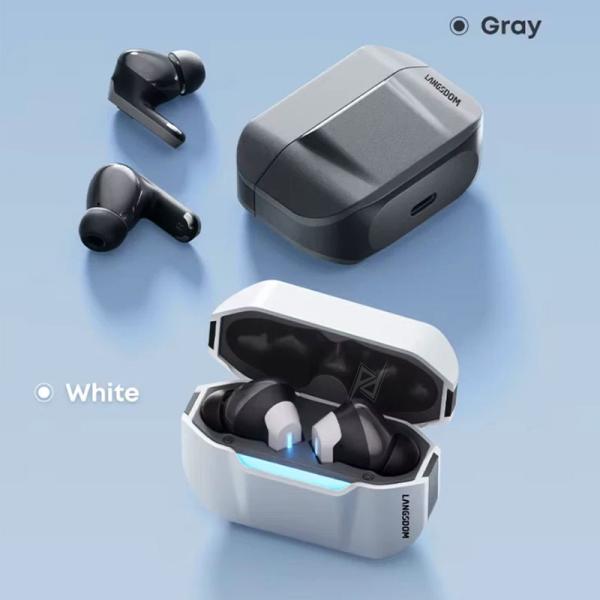 ایرپاد و هندزفری گیمینگ بیسیم لنگزدام Langsdom TG16 Zeta White