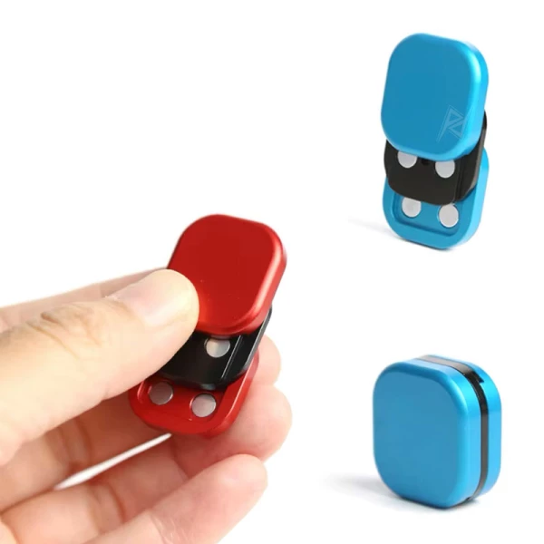 فیجت اسلایدر فلزی Mini Three-Layer Magnetic Slider Fidget Blue