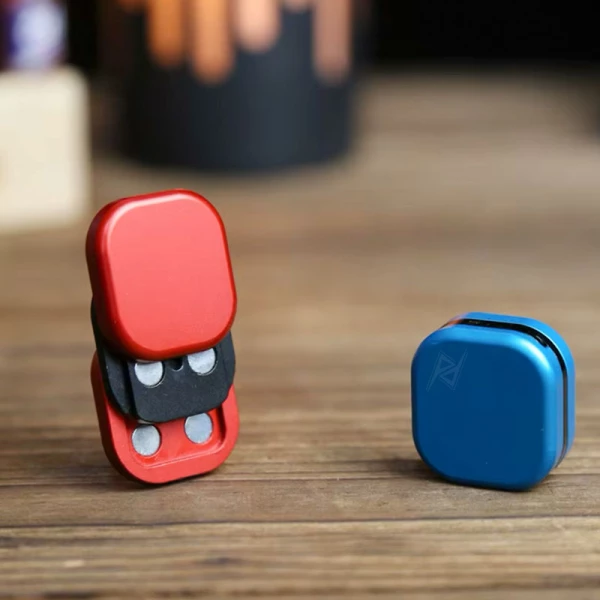 فیجت اسلایدر فلزی Mini Three-Layer Magnetic Slider Fidget Blue