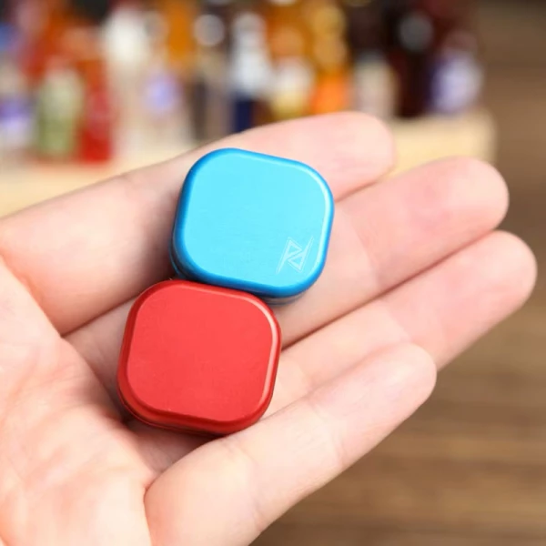 فیجت اسلایدر فلزی Mini Three-Layer Magnetic Slider Fidget Blue