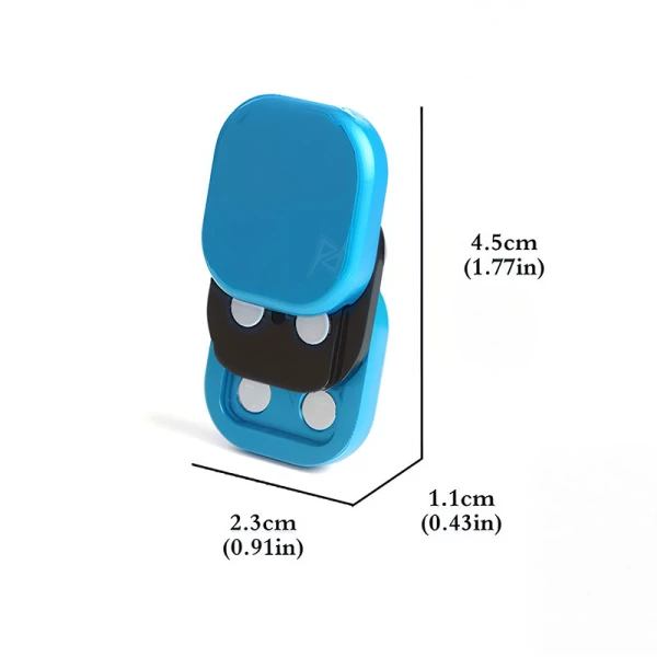 فیجت اسلایدر فلزی Mini Three-Layer Magnetic Slider Fidget Blue