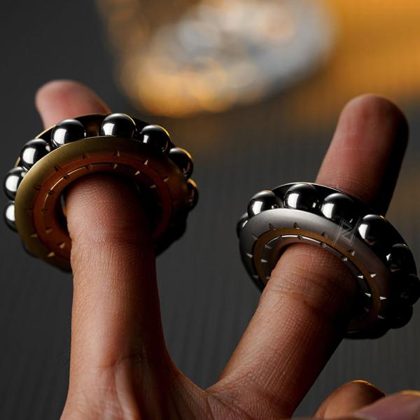 فیجت انگشتی فلزی Metal Ring Tier With Beads Fidget Grade A