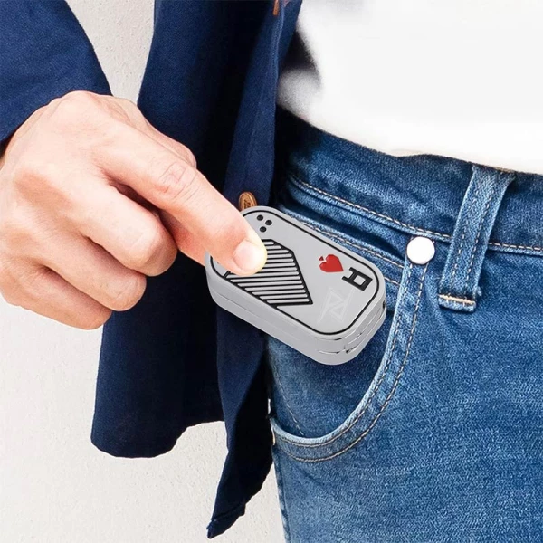 فیجت اسلایدر فلزی Card Three-Layer Magnetic Slider Fidget Silver