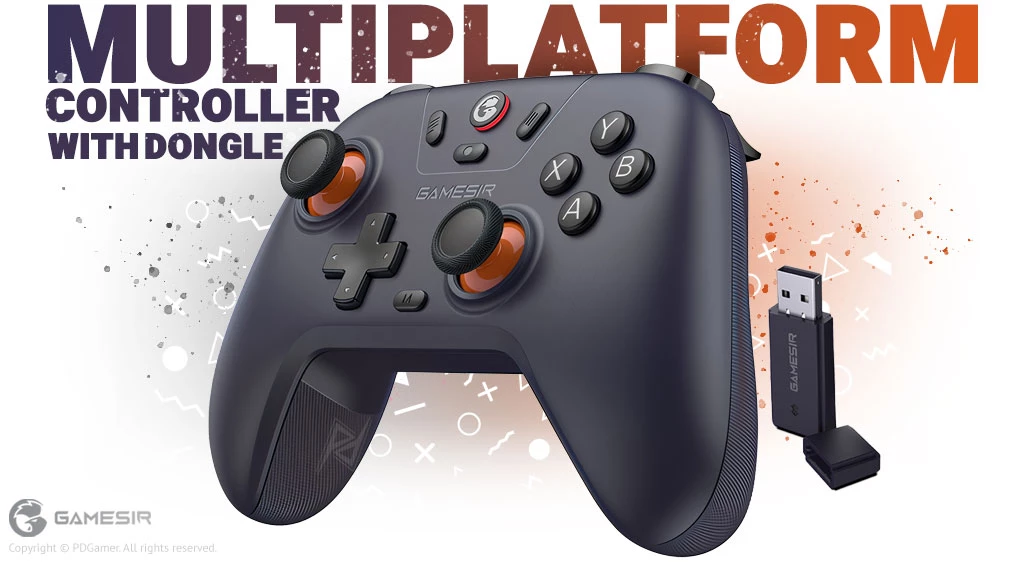 خرید دسته بازی مولتی پلتفرم گیمسر با بهترین قیمت Gamesir T4n Nova Lite Space Purple