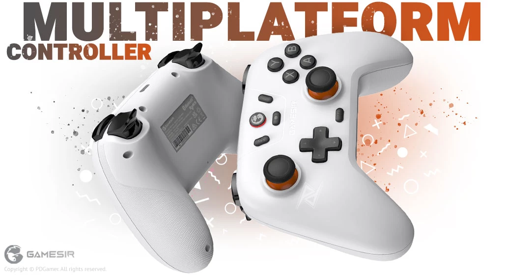 خرید دسته بازی مولتی پلتفرم گیمسر با بهترین قیمت Gamesir T4n Nova Lite Space White