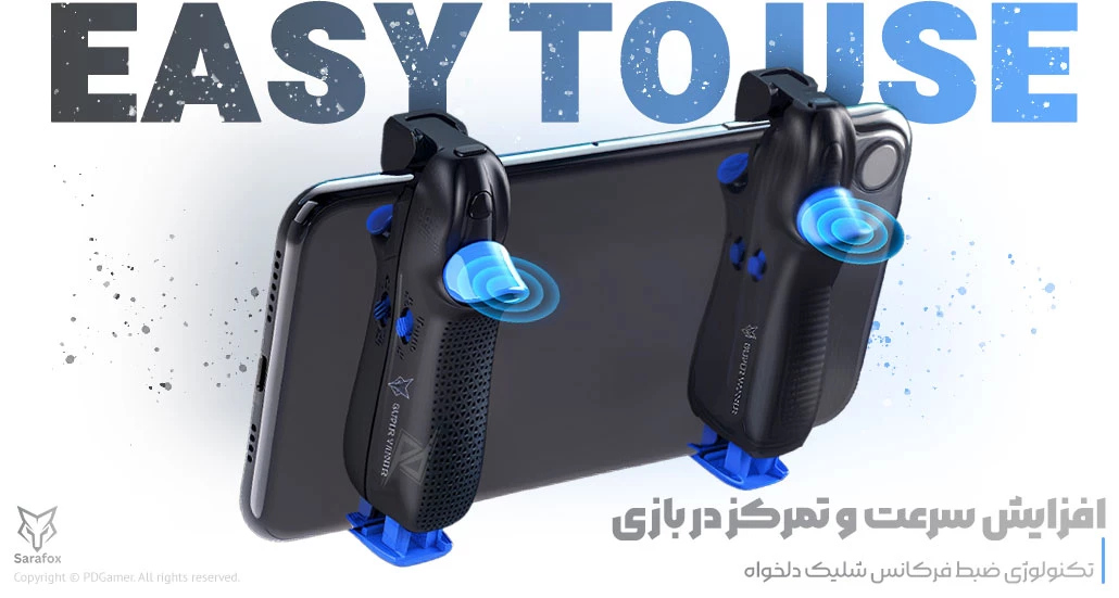 بهترین قیمت خرید دسته بازی موبایل Z02 Shadow Stinger برند سارافاکس Sarafox