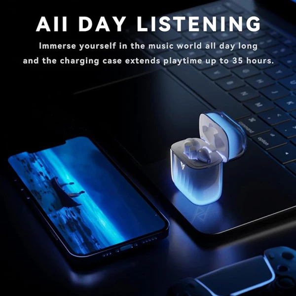 ایرپاد و هندزفری گیمینگ بیسیم لیوپ LIUP Pods LP1 Luminous White