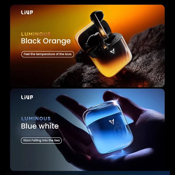 ایرپاد و هندزفری گیمینگ بیسیم لیوپ LIUP Pods LP1 Luminous White