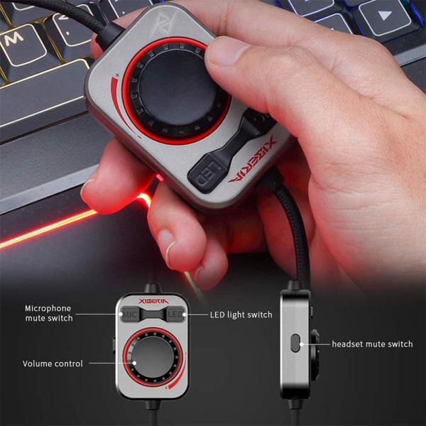 هدست گیمینگ حرفه ای USB زیبریا Xiberia S21