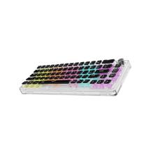 کیبورد گیمینگ شیشه ای سیمی RGB پرودو گیمینگ Porodo Gaming PDX223