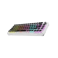 کیبورد گیمینگ شیشه ای سیمی RGB پرودو گیمینگ Porodo Gaming PDX223